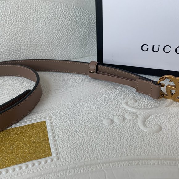 Leather belts with double G buckle main image 4